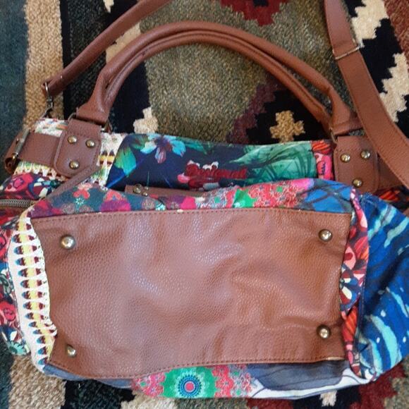 Desigual Christian Lacroix Bohemian Say Something Nice Rose Crossbody Handbag - Picture 8 of 16